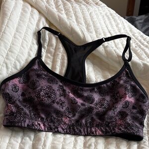 The Balance Collection splash multi colored adjustable sport bra M